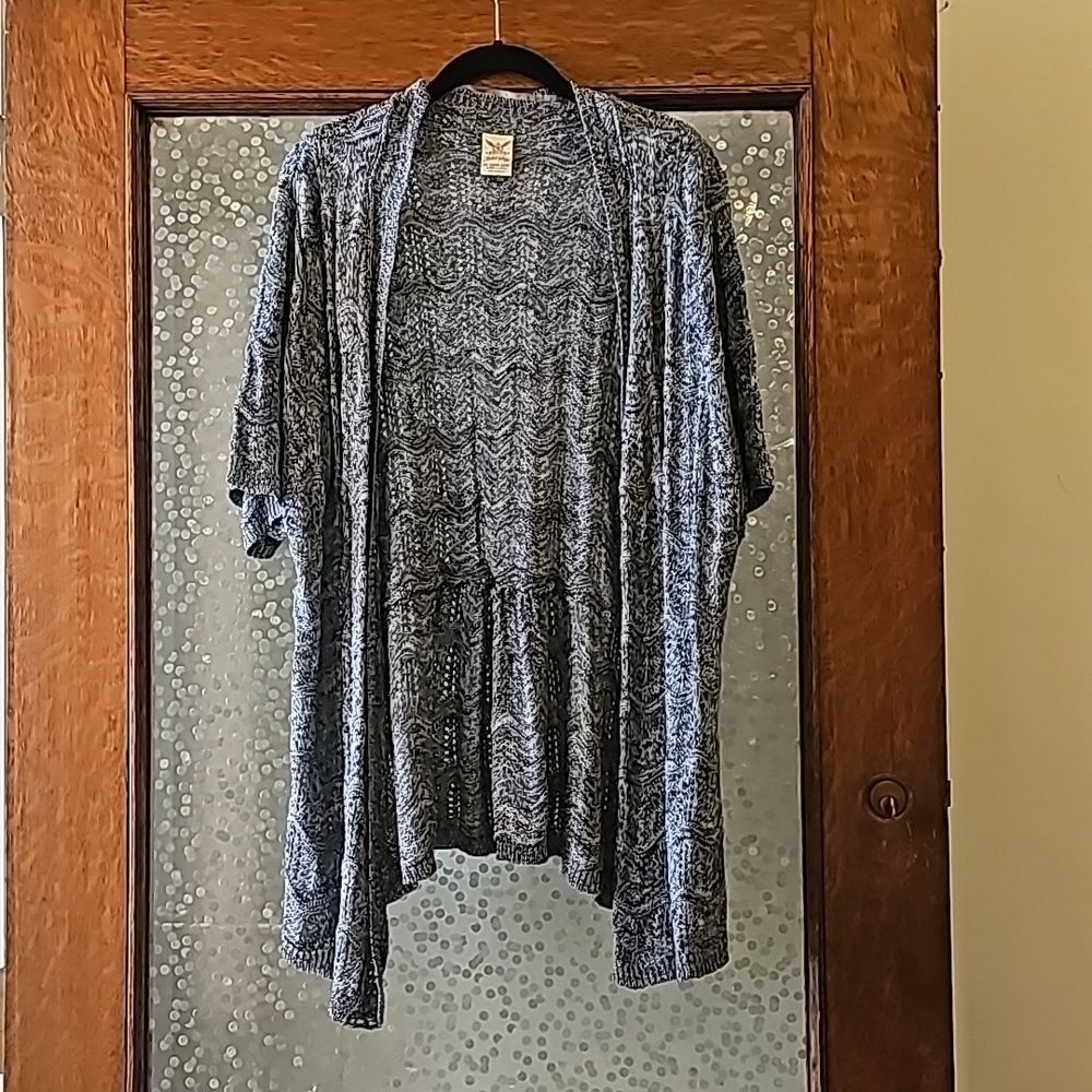 Black and white sweater cardigan